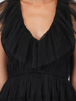 Alexandra Black Tulle Maxi Dress