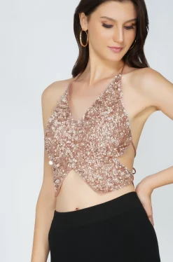 Butterfly Top In Mink