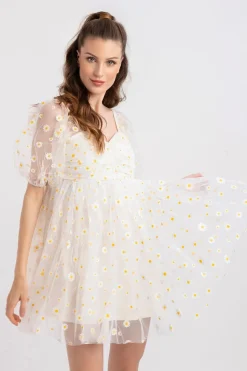 Daisy Tulle Mini Dress
