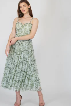 Dane Green Corset Midi Dress
