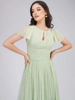 Diva Sage Green Tulle Bridesmaid Dress