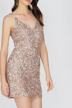 Greyson Mink Sequin Mini Dress