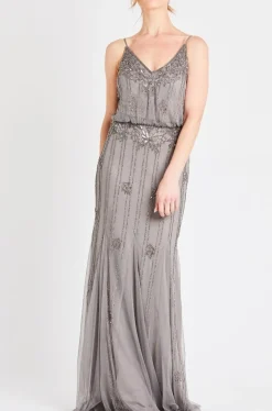 Keeva Grey Bridesmaid Maxi Dress
