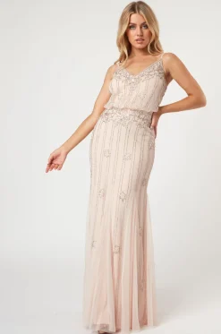 Keeva Nude Blush Bridesmaid Dress