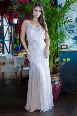Keeva Nude Blush Bridesmaid Dress