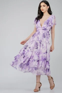 Madison Lavender Chiffon Bridesmaid Dress