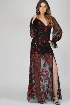 Nerissa Rose Embellished Maxi Dress