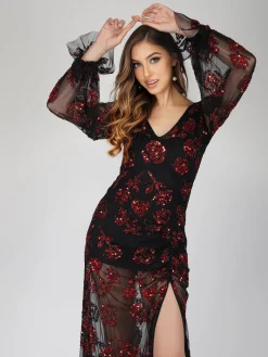 Nerissa Rose Embellished Maxi Dress