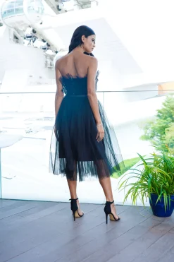 Nyra Tulle Skirt In Black