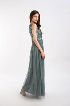 Picasso V Embellished Teal Bridesmaid Dress