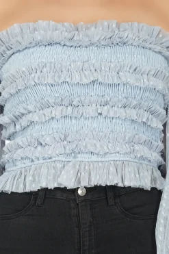 Rolf Top In Blue Polka