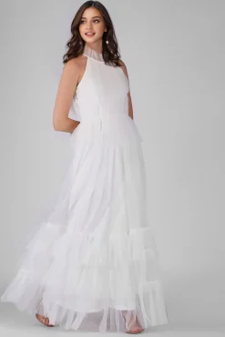Safa Bridal Tulle Gown In Ivory