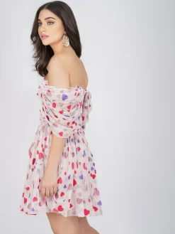 Sydney Rainbow Heart Mini Dress