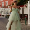 Sydney Tulle Maxi Dress In Sage
