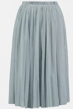 Val Tulle Midi Skirt In Teal